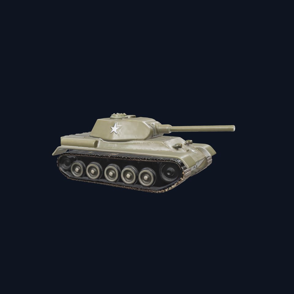 Classic Green Tank model pack